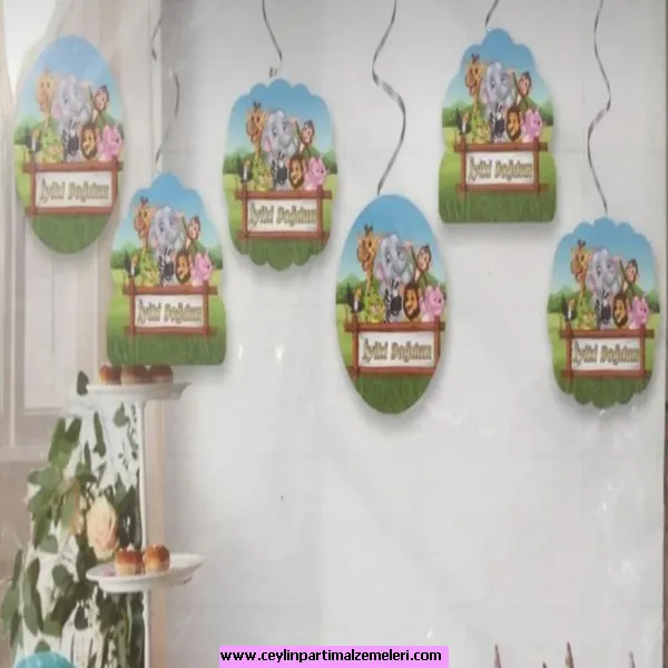 Safari Temalı Tavan Sarkıt